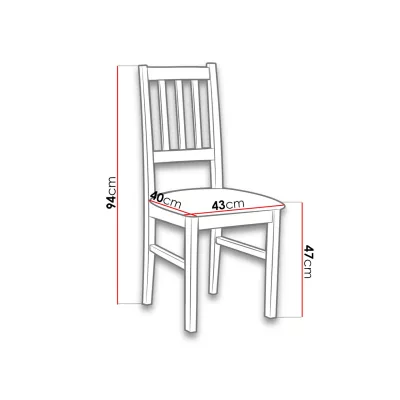 VÝPRODEJ - Židle do kuchyně EDON 400 - bílá / béžová