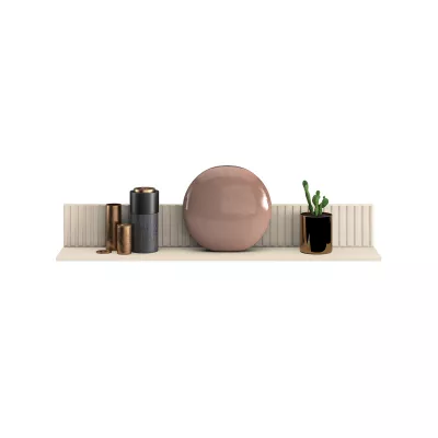 VÝPRODEJ - Závěsná police FAREL - kašmír