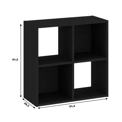 VÝPRODEJ - Policový regál LAMPASES 1 - černý