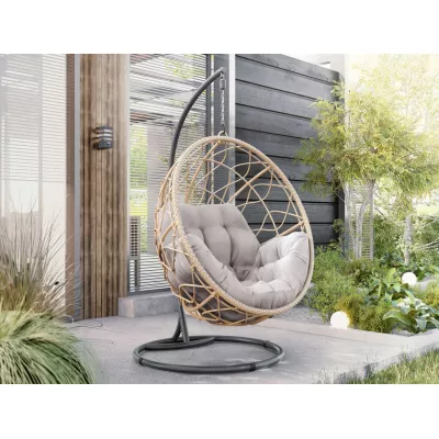 VÝPRODEJ - Zahradní křeslo DUMA - hnědé / šedé