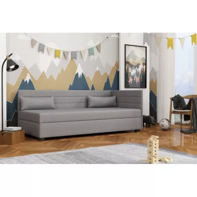VÝPRODEJ - Jednolůžková postel 80x195 BEATRIS PLUS 2 - šedá