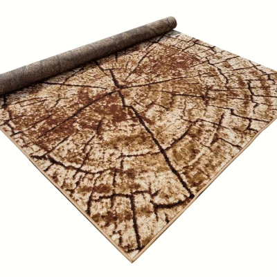 VÝPRODEJ - Kusový koberec 70x130 cm LUKEN moderní - béžový / hnědý