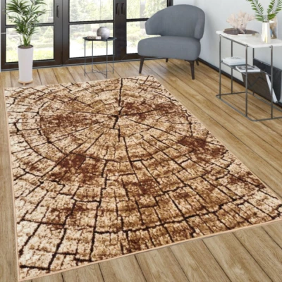 VÝPRODEJ - Kusový koberec 70x130 cm LUKEN moderní - béžový / hnědý