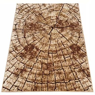 VÝPRODEJ - Kusový koberec 70x130 cm LUKEN moderní - béžový / hnědý