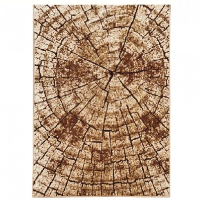 VÝPRODEJ - Kusový koberec 70x130 cm LUKEN moderní - béžový / hnědý