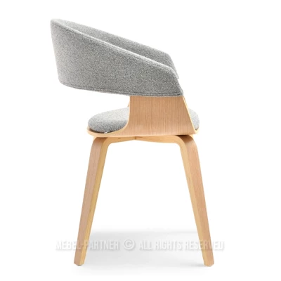 VÝPRODEJ - Jídelní židle BRISE - šedá / dub