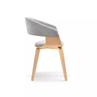 VÝPRODEJ - Jídelní židle BRISE - šedá / dub