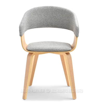 VÝPRODEJ - Jídelní židle BRISE - šedá / dub