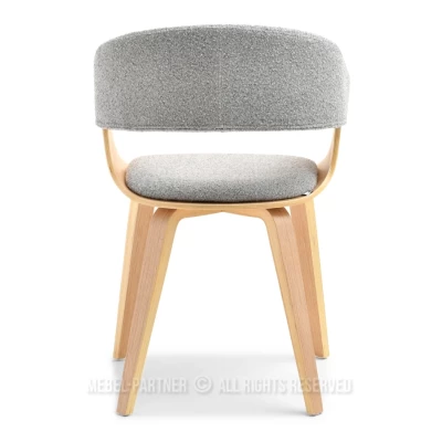 VÝPRODEJ - Jídelní židle BRISE - šedá / dub