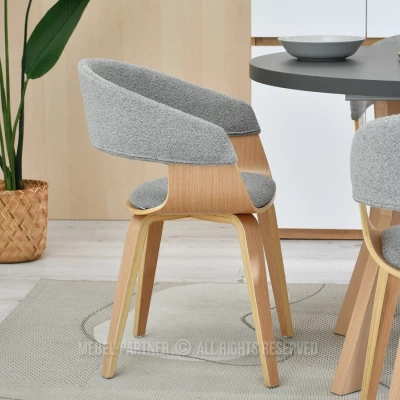 VÝPRODEJ - Jídelní židle BRISE - šedá / dub