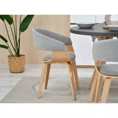 VÝPRODEJ - Jídelní židle BRISE - šedá / dub