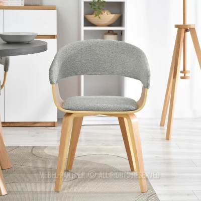 VÝPRODEJ - Jídelní židle BRISE - šedá / dub