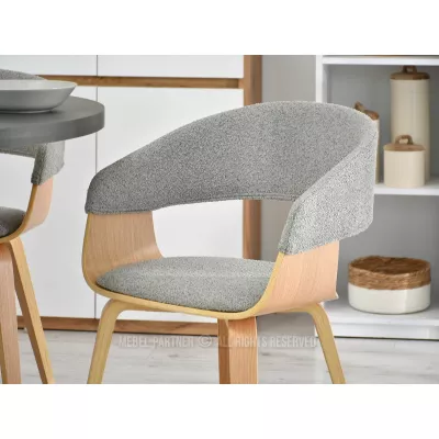 VÝPRODEJ - Jídelní židle BRISE - šedá / dub