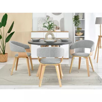 VÝPRODEJ - Jídelní židle BRISE - šedá / dub