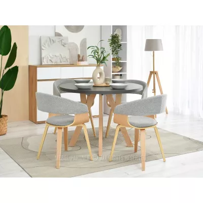 VÝPRODEJ - Jídelní židle BRISE - šedá / dub