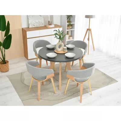 VÝPRODEJ - Jídelní židle BRISE - šedá / dub