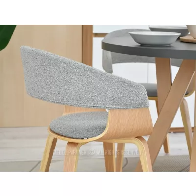 VÝPRODEJ - Jídelní židle BRISE - šedá / dub