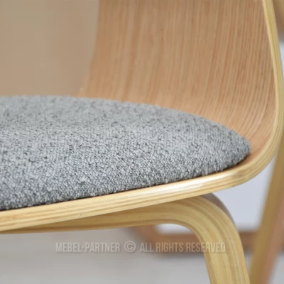 VÝPRODEJ - Jídelní židle BRISE - šedá / dub