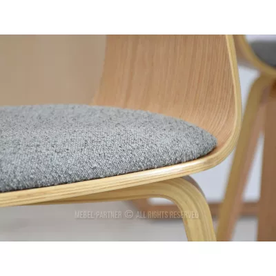 VÝPRODEJ - Jídelní židle BRISE - šedá / dub