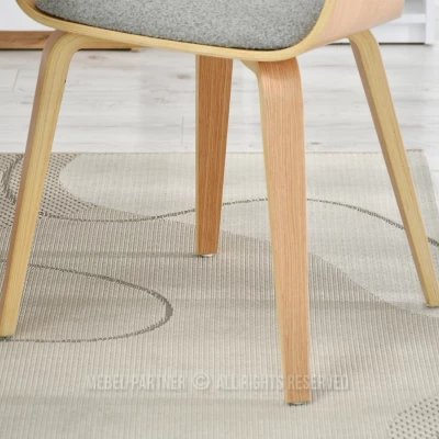 VÝPRODEJ - Jídelní židle BRISE - šedá / dub