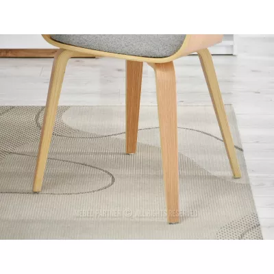 VÝPRODEJ - Jídelní židle BRISE - šedá / dub