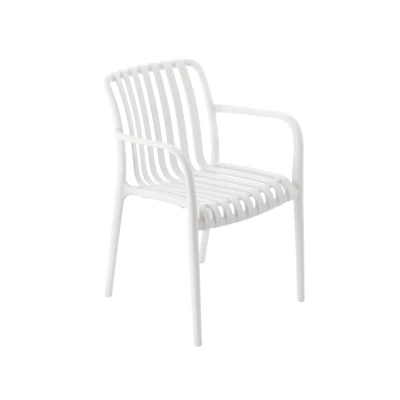 VÝPRODEJ - Zahradní židle LAMBROS - bílá