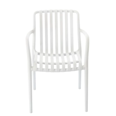 VÝPRODEJ - Zahradní židle LAMBROS - bílá