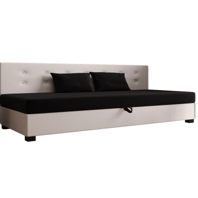 Jednolůžková postel 80x195 AJKA BIZ 1 - černá / ecru