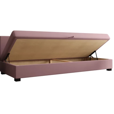 Jednolůžková postel 100x195 AJKA BIZ 1 - světle šedá / ecru