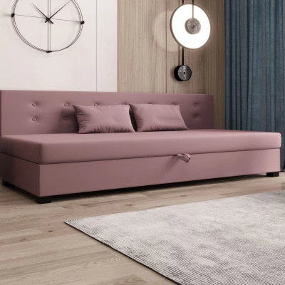Jednolůžková postel 80x195 AJKA BIZ 1 - růžová