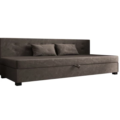 Jednolůžková postel 90x195 AJKA BIZ 1 - tmavě hnědá