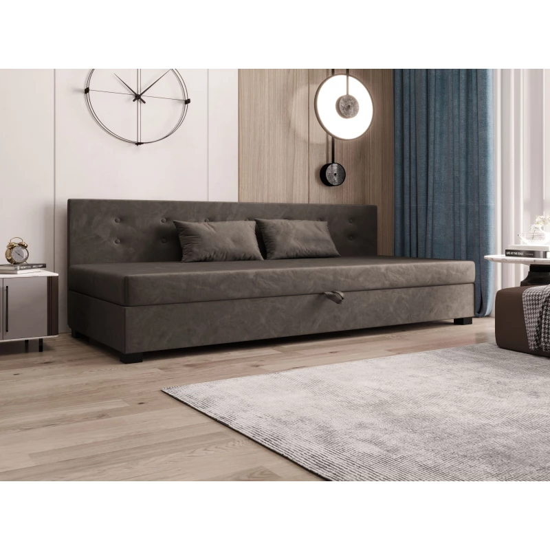 Jednolůžková postel 100x195 AJKA BIZ 1 - tmavě hnědá