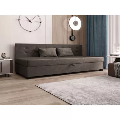 Jednolůžková postel 100x195 AJKA BIZ 1 - tmavě hnědá