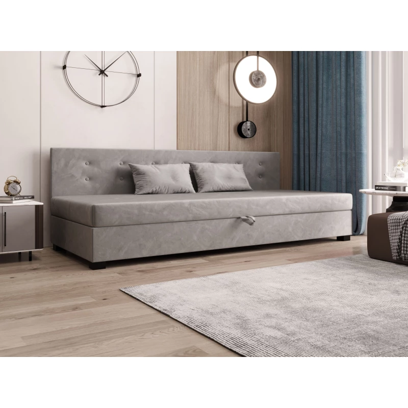 Jednolůžková postel 100x195 AJKA BIZ 1 - světle šedá