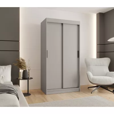 Šatní skříň s posuvnými dveřmi 100 cm CASANDRA - kašmír