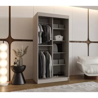 Šatní skříň s posuvnými dveřmi 100 cm CASANDRA - kašmír