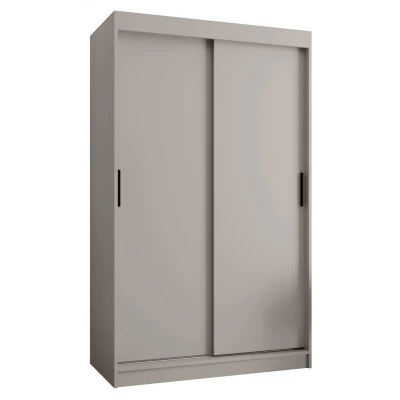 Šatní skříň s posuvnými dveřmi 120 cm CASANDRA - kašmír