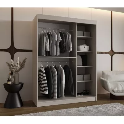 Šatní skříň s posuvnými dveřmi 150 cm CASANDRA - kašmír