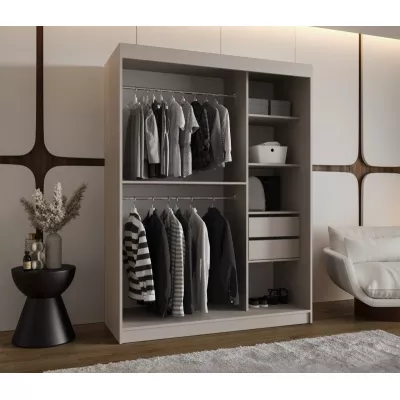 Šatní skříň s posuvnými dveřmi 150 cm CASANDRA - kašmír