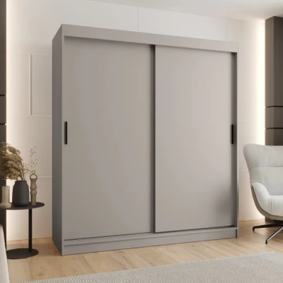 Šatní skříň s posuvnými dveřmi 180 cm CASANDRA - kašmír