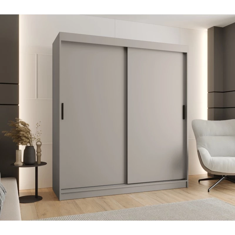 Šatní skříň s posuvnými dveřmi 180 cm CASANDRA - kašmír