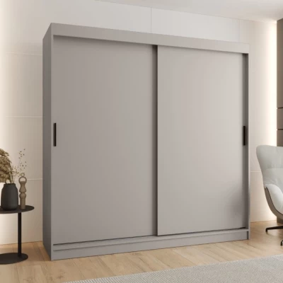Šatní skříň s posuvnými dveřmi 200 cm CASANDRA - kašmír