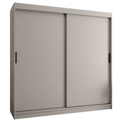 Šatní skříň s posuvnými dveřmi 200 cm CASANDRA - kašmír