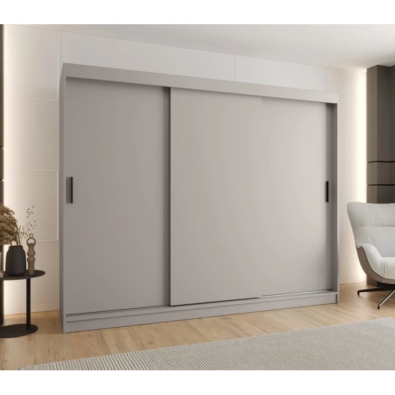 Šatní skříň s posuvnými dveřmi 250 cm CASANDRA - kašmír