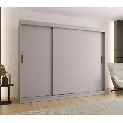 Šatní skříň s posuvnými dveřmi 250 cm CASANDRA - kašmír