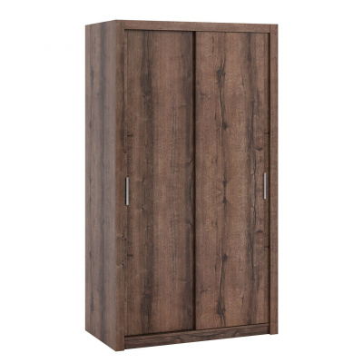 VÝPRODEJ - Šatní skříň 120 cm CORTLAND 1 - dub monastery