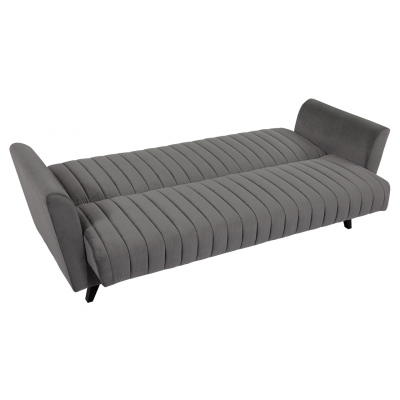 VÝPRODEJ - Rozkládací pohovka s úložným prostorem ZIMURA - žlutá