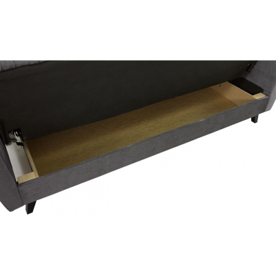 VÝPRODEJ - Rozkládací pohovka s úložným prostorem ZIMURA - žlutá