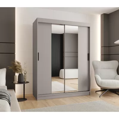 Šatní skříň 150 cm CASANDRA se zrcadlem - kašmír
