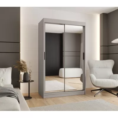 Zrcadlová šatní skříň 120 cm CASANDRA - kašmír